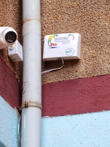 Air quality monitoring device Installed at Franky Comprehensive Secondary School