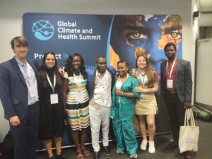 youth representatives at the Global climate and health summit